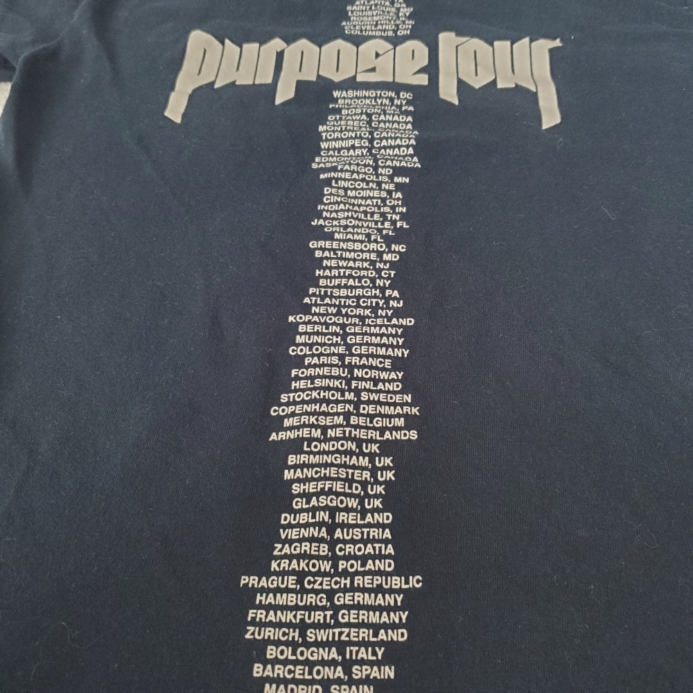 Justin Bieber Purpose Tour Band T - Picture 6 of 6